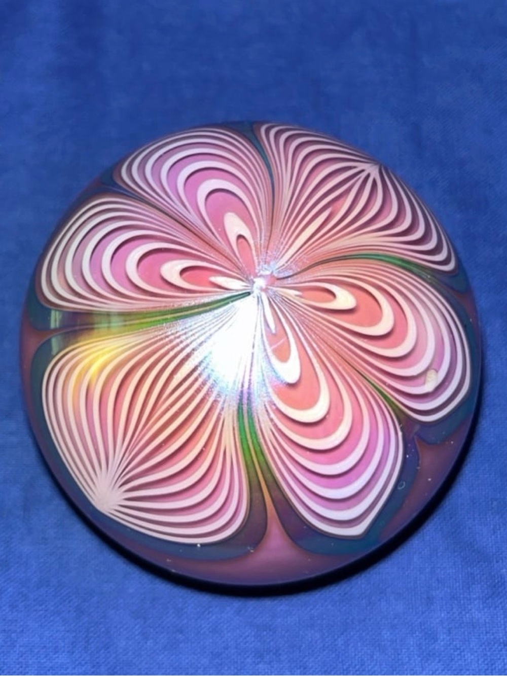 Stuart Abelman Vintage Glass Paperweight